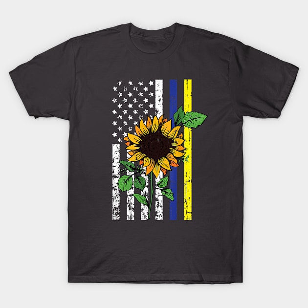 USA Stands With Ukraine T-Shirt by RKP'sTees